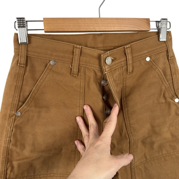 Topo Designs Canvas Work Pants Heavy Cotton Utility Work Straight Leg Size 28 - Picture 5 of 14